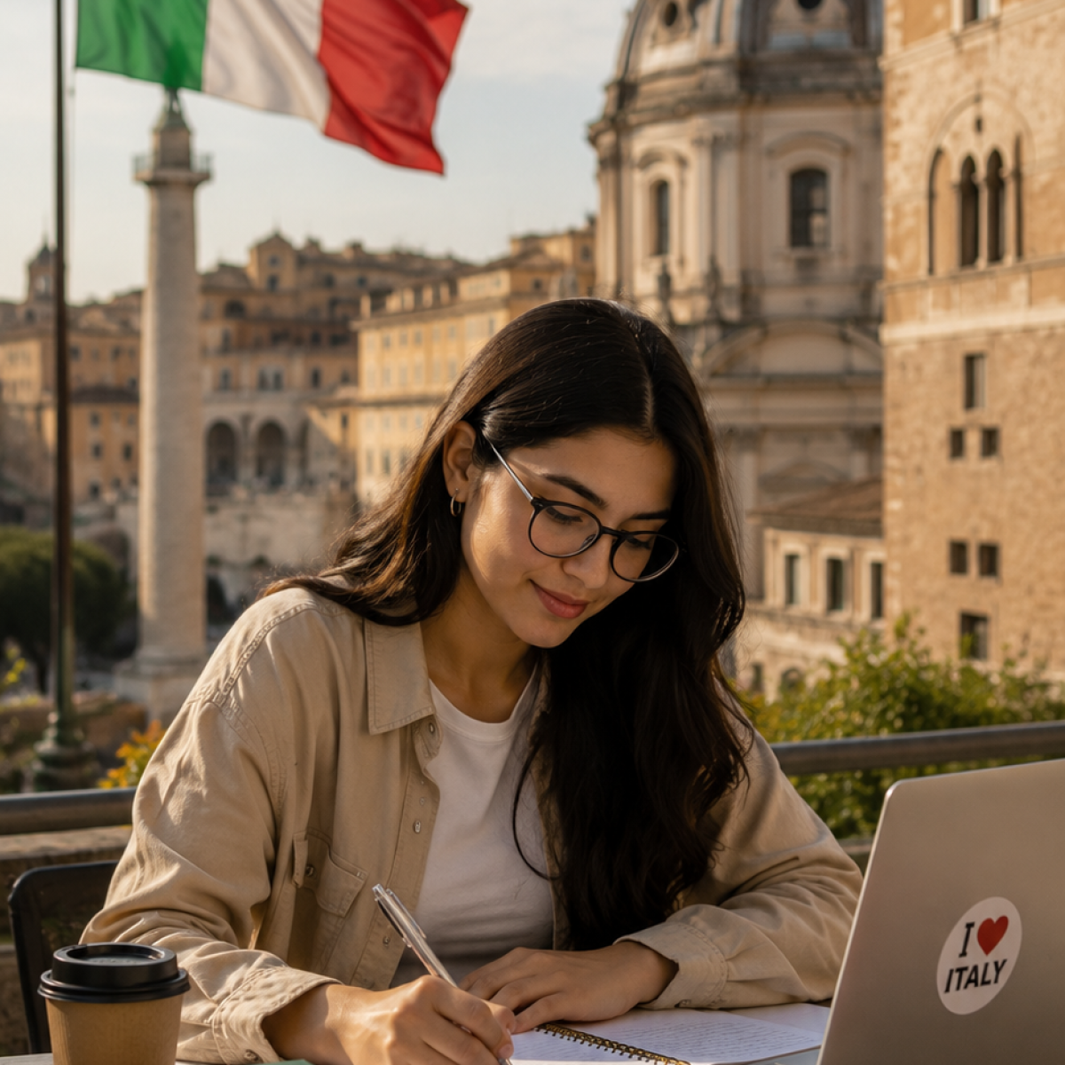 Studying Italy Under Sunlit Domes